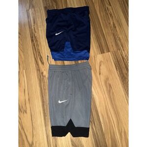 Nike Boys Sz M Medium Shorts Athletic Dri-fit‎ Lot Pockets Drawstring